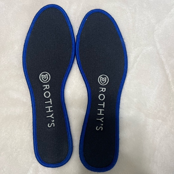 Rothy’s The Flat Round Toe Flats Navy Blue Knit Women’s Size 5 Sustainable Shoes - Picture 11 of 11